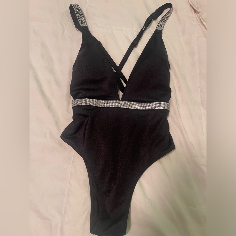 VICTORIA'S SECRET Shine Plunge One-Piece Swimsuit